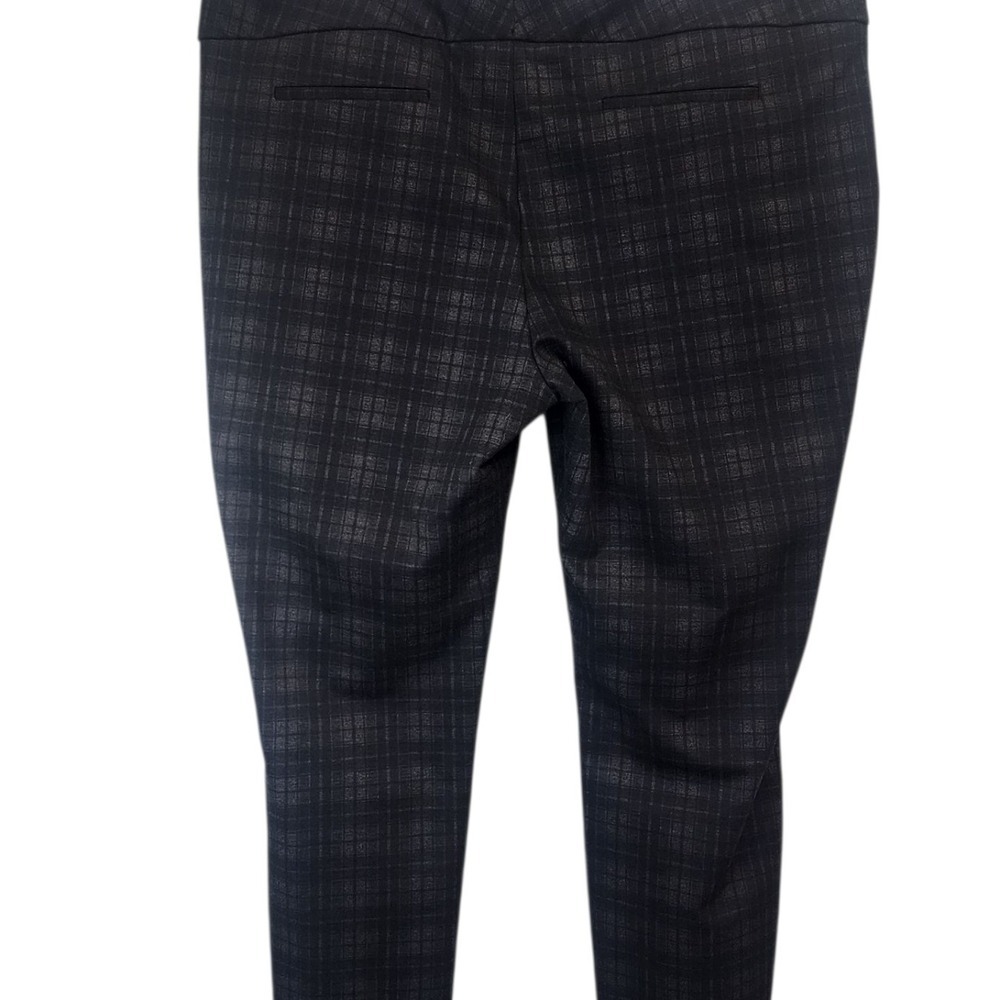 Dalia Womens Pull On Career Pants XXL Black Gray‎ Plaid Trousers